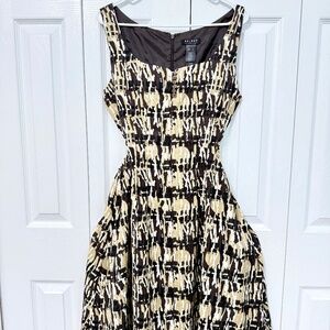 🐆 Axcess by Liz Claiborne Abstract Print Fit & Flare Dress – Size L
